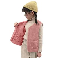 Durtebeua Kids Baby Girls podstavljeni svijetlo puffer patentna jakna Outerwear Girls Zip-up jakna 1-