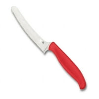 Spyderco Z-Cut kuhinjski nož za pribor za jelo Crveni BD1N nazubljeni savet od nehrđajućeg kruga