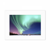 Noćni zvezdi Arctic Aurora SFOOT Mount Frame Slika Art Slikarska radna površina