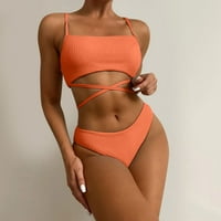 Modne žene Bikini Set Stock Ban zavoja za poticanje BRA WOMENS bikini set Solid kupaćim kosiju set za