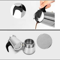 2-čaša od nehrđajućeg čelika za espresso puh štednjaka Top kafe Percolator Moka lonac