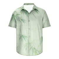 Košulje za muškarce Modne košulje za muškarce Muške modne casual tipke Havaji Tiskanje Ispiranje kratkih
