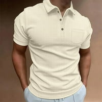 Muška bluza, muški vrhovi Ljetno čišćenje prodaja, majice za muškarce, muškarci casual solid oflown