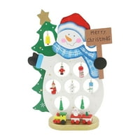 JPLZI Snowman Kreativni ukrasi Drveni zanati Santa Diy Domaći ukrasi Božićni ukrasi
