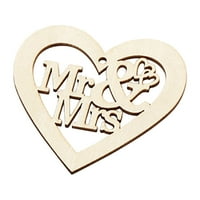 Tuš sa zavjesama Love Love Valentinovo viseći ornament šuplje drvo čip drvena rezbarija Srčana vjenčana