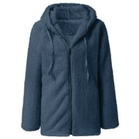 Ženska kućna odjeća Ležerne džemper od runa Otvoreni prednji plus veličine plišani džepovi džepovi gornji