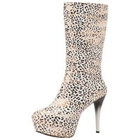 Romomi Ženske modne visoke potpetice protiv klizane šiljaste cipele za cipele za prste radne vjenčane stiletto boot white 4.5