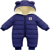 -Podnevi za bebe HOOD sa kapuljačom Zimski kaput dugih rukava rubnica debela jakna za jaknu za dečko