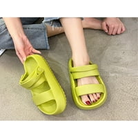 Tenmi unise cipele za plažu Ljeto slajd sandale s kliznim sandalama na ravnom sandalu podesiva stražnju
