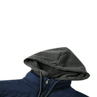 Muške pamučne jakne Lightseight Zip up puffer kaput zimska topla vjetra odjeća s džepovima
