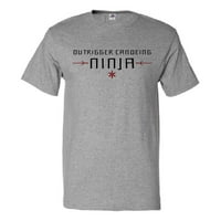 Outrigger kanu ninja majica Funny TEE poklon