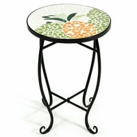 Vicamelia na otvorenom mozaik metalni čelični noge malih popločanih kafe bočni stol za stol za stol