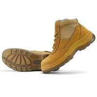 Cortez muške čelične pšenične cipele s pšeničnim pšeničnim pločicama, YKK-ov patentni zatvarači na stranu