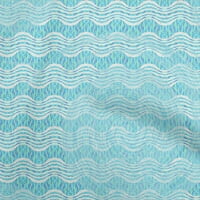 Onuone Velvet Aqua plave tkanine trake val šivaći materijal Ispis tkanina sa dvorištem širom