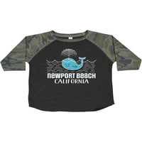 Inktastična newport Beach California Whoale Gledanje poklona Dječak za djecu ili majicu Toddler