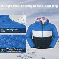 Muška lagana pakirana izolirana nadulana zimska jakna s napadom sa kapuljačom, vodootpornim alternativnim