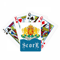 Bugarska nacionalni amblem za poker igračke kartice INDE Igra