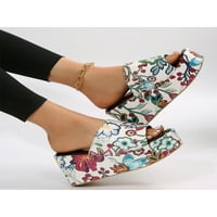 Ženske pete Sandal Ljeto slađe cvjetne platforme sandale Lagane klinove cipele dame casual cipele klizanje