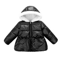 18m-6T zimski premazi za djecu za djecu Djevojke lagane podstavljene jakne kapuljače odojčasta odjeća