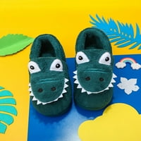 Obuća za čišćenje babySbule Zimska topla Početna Dječje pamučne papuče Slatka dinosaur uzorak unutarnji crtani crtani dječji djeci s cipelama na cipelama