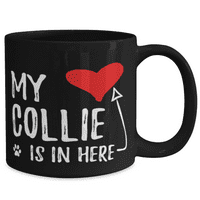 Moj collie je u mojoj srcu šalica za kafu granični collie pas mama poklon