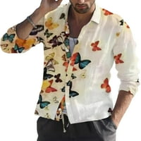 Zodanni muškarci vrhovi majice s dugim rukavima Lagana tunika majica casual bluza Holiday Style n S