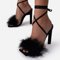 Ženske visoke potpetice dame visoke pete plus veličine čipke udružene sandale Stilettos sandale Zapatillas