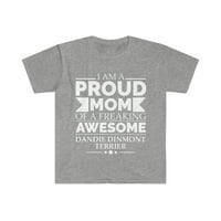 Ponosna mama Dandie Dinmont terijer pas mama majčin dan unise majica s-3xl