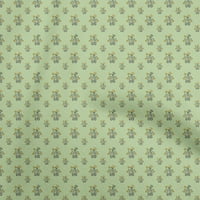 Onoone baršunasto svijetlo zelena tkanina azijska blok tkanina za šivanje tiskane plovidbene tkanine