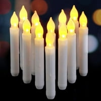 Aosijia beležne LED konusne svijeće svjetiljke, akumulatorske svijeće s toplim bijelim plamenom