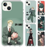 Anime Spy Falimy Kawaii Clear Telefon za telefon za iPhone Pro za iPhone XS MA XR Clear Shell kože