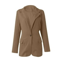 Modni ženski ležerni džepovi dugih rukava, casual solidni kaput kardigan bluza hot6sl4491179