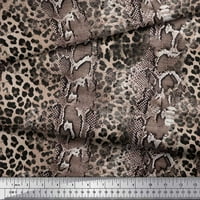 Soimoi ružičasti pamuk poplin tkanina Leopard & Snake životinjski kožni dekor tkanina tiskano dvorište široko