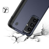 Za Samsung Galaxy a Hybridni postolje Zaštita od padajućeg razreda Ugrađeni udarac u Chickstand Hard TPU gumeni poklopac oklopa, XPM telefon [plava]