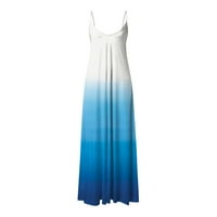 Padort haljine za žensku zabavu Thirs haljine čvrste boje rufffle kratki rukav kratki rukav plavi, 2xl