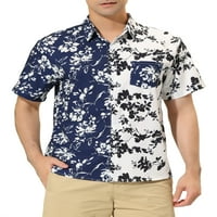 Lars Amadeus Muški list Ispiši ljeto Redovna fit cvijet Havajska majica
