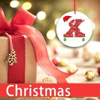 Apepal Božićne kreativno kreativno kapitalno pismo potpisuje privjesak Božićno uređenje stabla