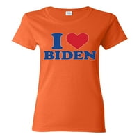 Divlji Bobby Volim Biden SAD predsjednika političkih žena Grafički tee, narandžasti, veliki