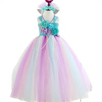 Djevojke sirene princeze haljina čipka tille kostim za djecu Cosplay party, Noć vještica, Božić, vjenčanje