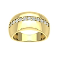 Araiya 10k žuti zlatni dijamantni prsten, veličine 5