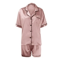 Plus veličine donje rublje donje rublje pidžama set čvrsto ružičaste l