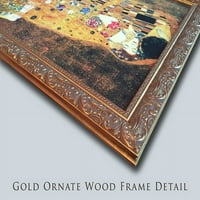Walter Crane matted Gold Ornate uokvirene umjetnosti 's naporom, pogledao ih je dok su prošli'
