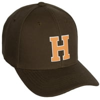 Daxton Classic Baseball Hat Custom A do Z Početni tim Bijeli neon Narančasti slovo, maslina, slovo m