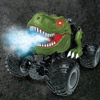 Biplut set RC Cartoon Car Autos kaskač simulacija dinosaur Sprej svjetla Zvuk model igračka bežična