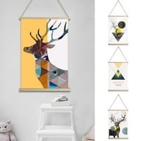 Lomubue Scroll Boir Ručno izrađen dekorativni vodootporni vlažni estetički platno apstraktno jeleno