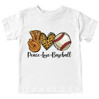 Mir ljubav bejzbol dječja majica kratkih rukavica kratki rukav majica s godinama djeci slatki ljetni