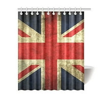Vintage British UK Nacionalna zastava poliesterske tkanine Kupatilo Tuš za tuširanje