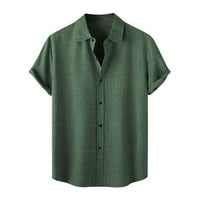 Havajske majice Retro kuglanske majice za muškarce Skraćene platnene majice Ljetne klasične majice za