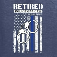 Penzionisani policajac Vrijeme je da mu pruži hapšenje američkih pridea muške grafičke majice, vintage