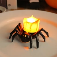 1 Halloween pucnjavin ukras fenjera LED elektronski lagani pauk za svijeće